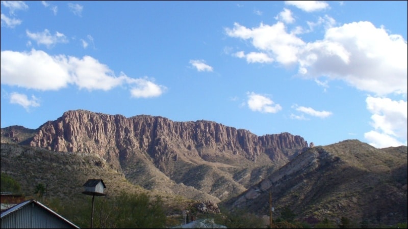 Apache Leap overlooks Oak Flat, the sacred Apache land in Arizona threatened by copper mining.