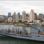 The future USNS Harvey Milk during acceptance trials in San Diego.