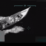 Military infrared targeting footage of boat from September 2 Latin America attack