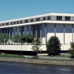 Kennedy Center for the Performing Arts on the Potomac River in Washington D.C.
