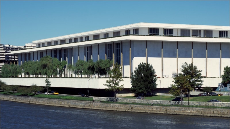 Kennedy Center for the Performing Arts on the Potomac River in Washington D.C.
