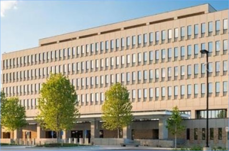 The Bishop Henry Whipple Federal Building in Fort Snelling, Minnesota, headquarters of ICE operations in Minnesota
