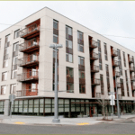 Gray Landing apartment complex in Portland, Oregon, where residents filed a federal lawsuit to restrict ICE tear gas use near affordable housing for seniors and veterans