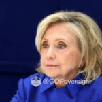 Hillary Clinton testifying during her Jeffrey Epstein deposition in suburban New York, released by the House Oversight Committee in February 2026