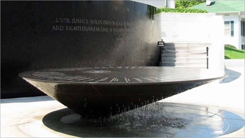 Civil Rights Memorial fountain at Southern Poverty Law Center, Montgomery, Alabama