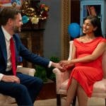 JD Vance and Usha Vance holding hands on the set of Storytime with the Second Lady before the birth of their son Alec Neel