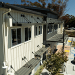 Exterior of Patterson Point supportive housing apartments in Goleta, California