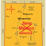 Trump Truth Social post showing a map of New Mexico with Mexico crossed out and replaced by America